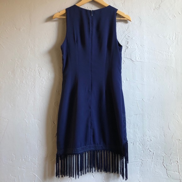 Staring at Stars navy fringe dress - Picture 4 of 6